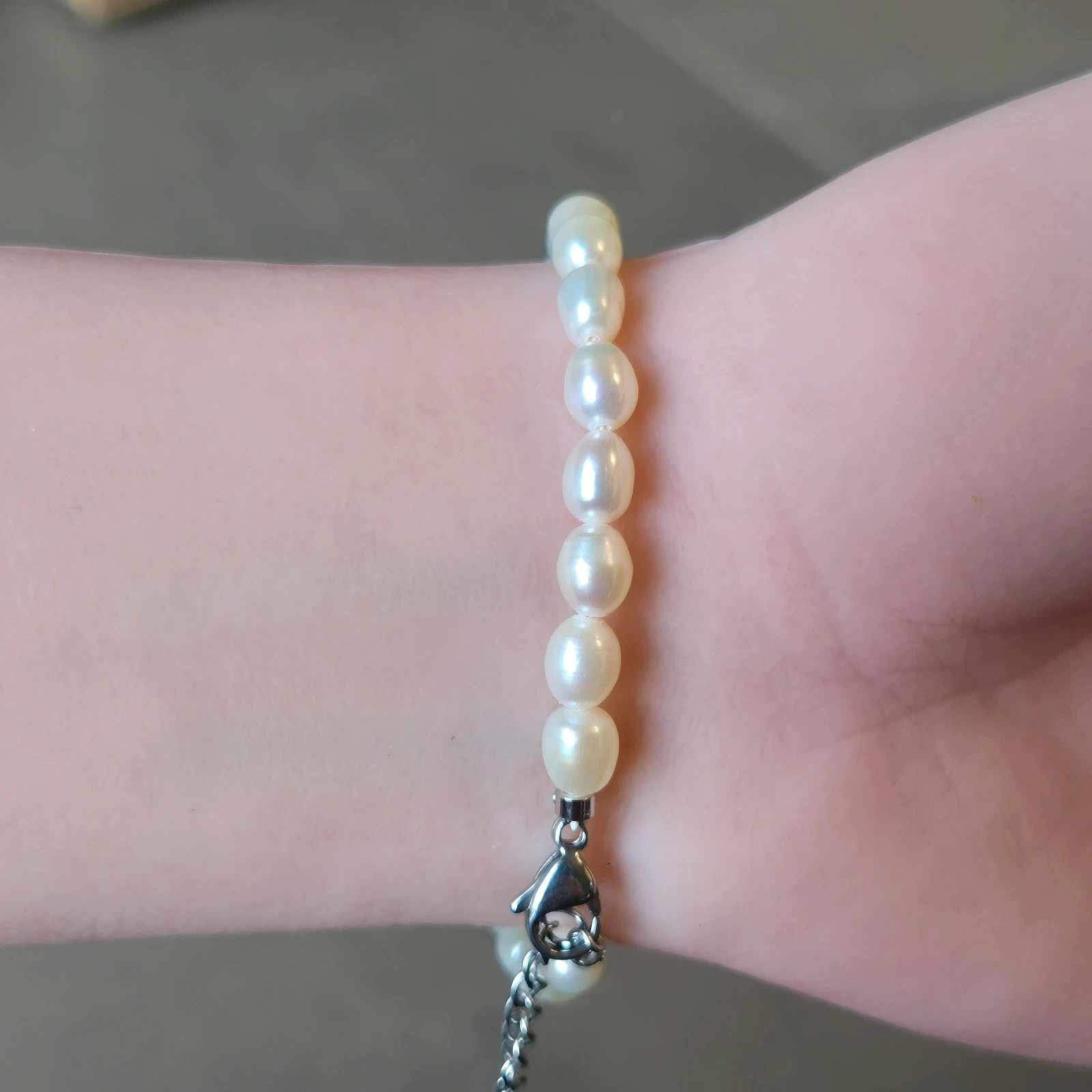 #Echte parelketting met S925 zilveren sluiting – photo 8
